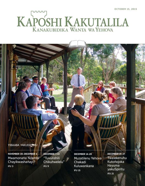 Ifu dahewulu daKaposhi Kakutalila Kakudizamu, October 15, 2015