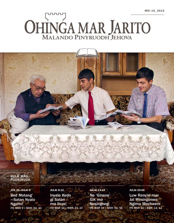 Nyim Ohinga mar Jarito Gocho mar Puonjruok, Mei 15, 2015