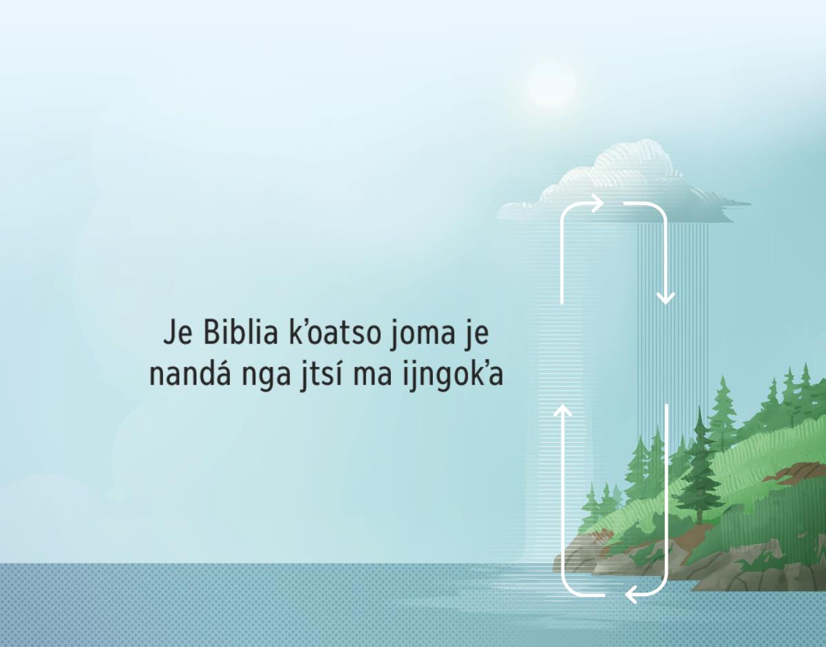 Ya Biblia tsoya joma je nandá nga jtsí mʼóya ijngokʼa. Je flecha xi faʼaitʼa kui tsoya josʼin bʼétin je nandá. Joma je ndʼaile nandá nga jtsí mʼóya ijngokʼa.