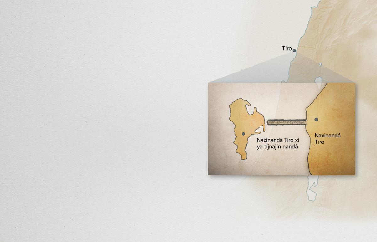Mapa xi bakó naxinandá Tiro kao ʼnde Tiro xi ya tíjnajin nandá