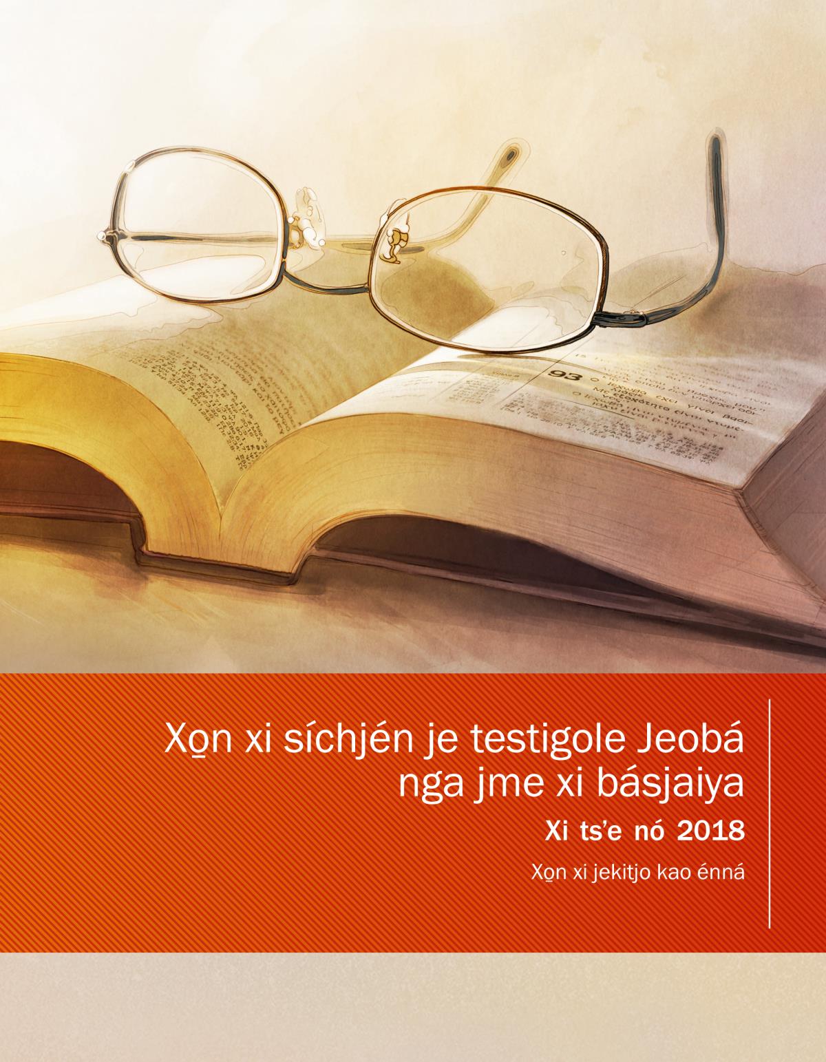Portadale Xo_n xi síchjén je testigole Jeobá nga jme xi básjaiya 2018