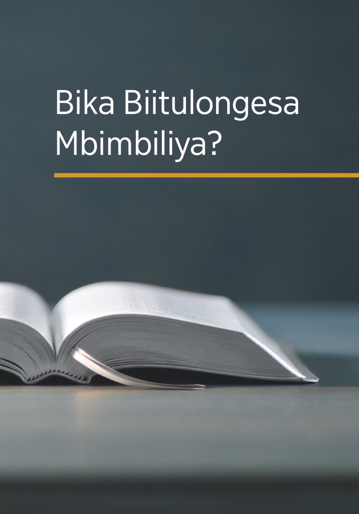 Libulu lya ‘Bika Biitulongesa Mbimbiliya?’