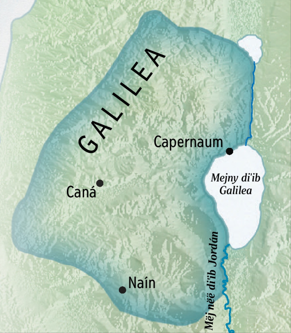 Tuˈugë mapë diˈib Galilea