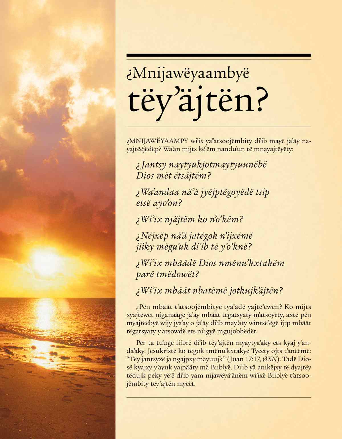 Trataadë | ¿Mnijawëyaambyë tëyˈäjtën?