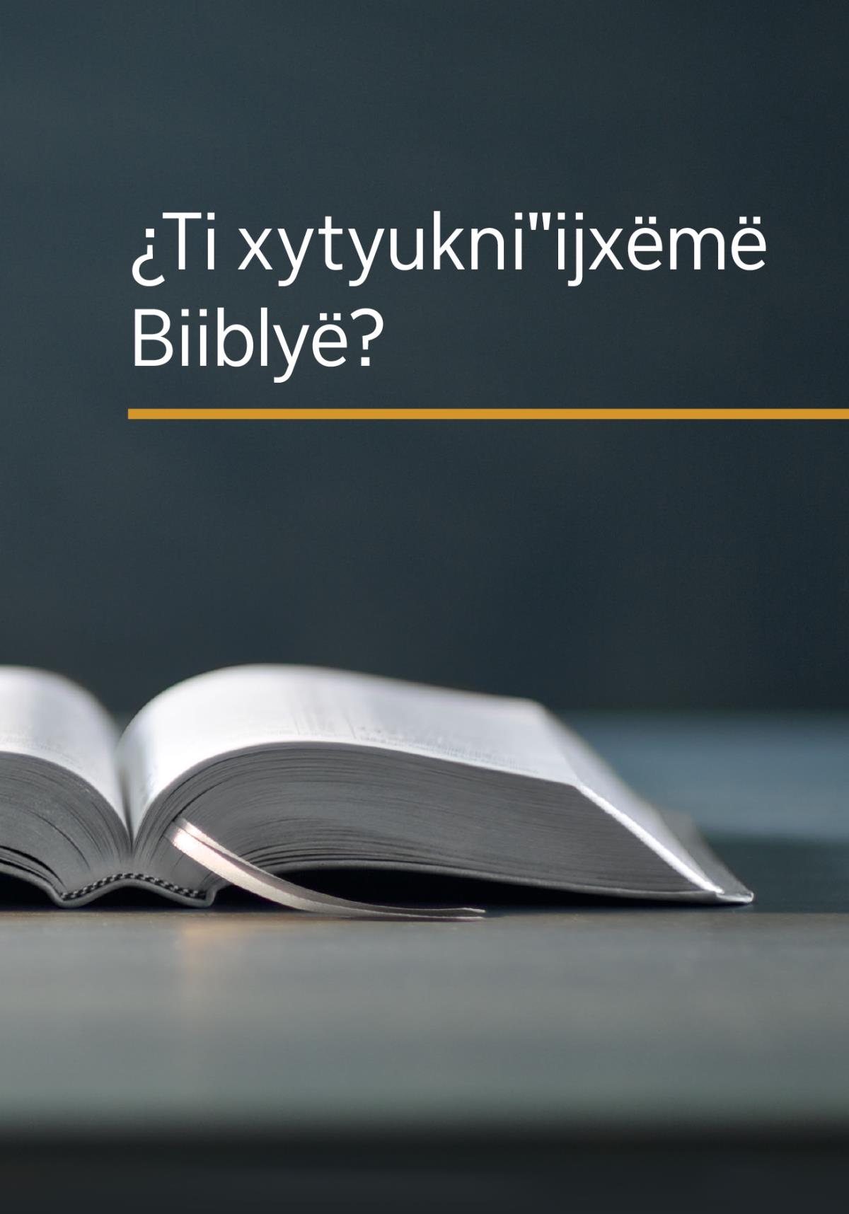 Liibrë nyiˈak “¿Ti tëyˈäjtën jantsy tukniˈˈijxëbë Biiblyë?”