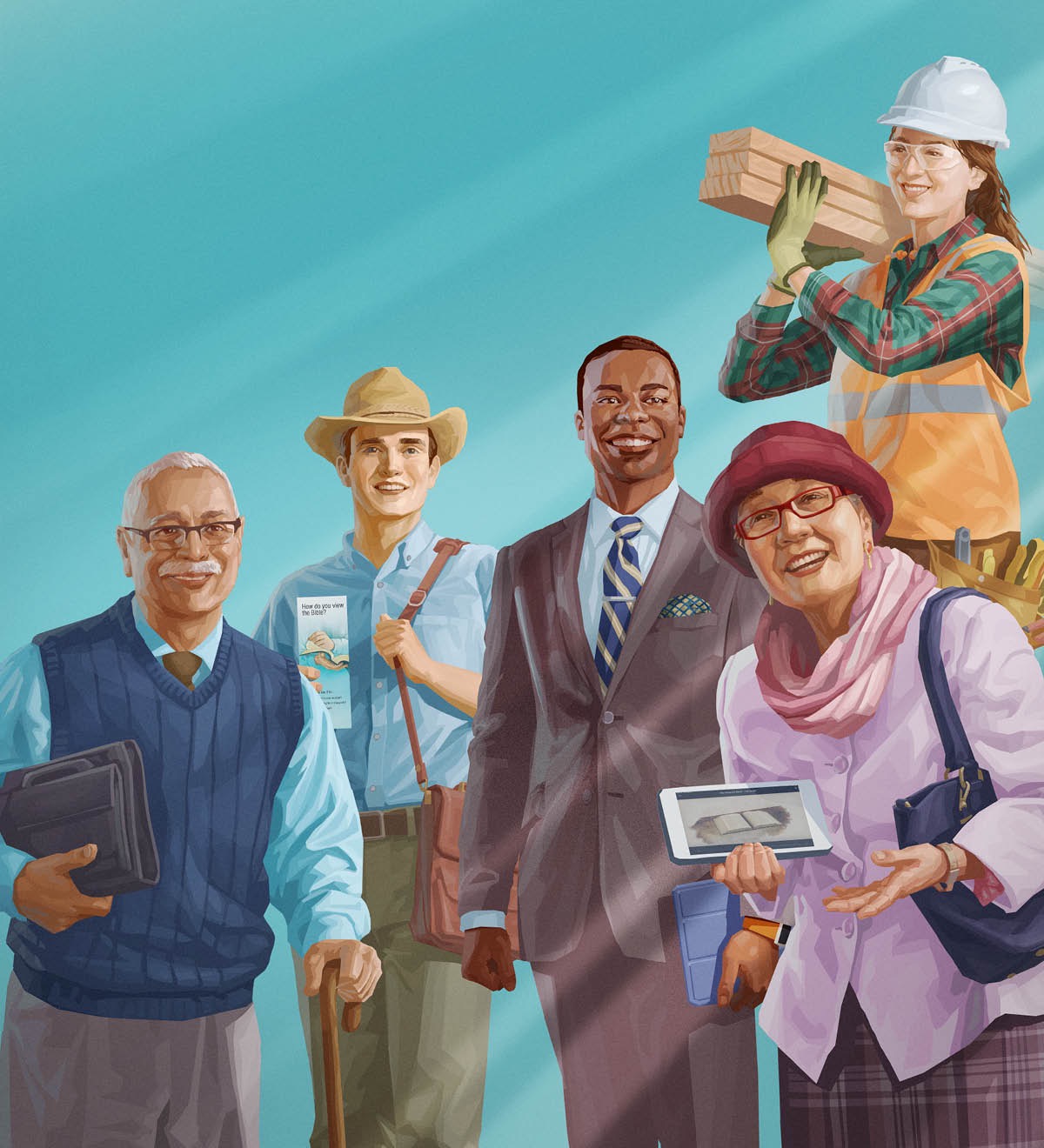 Bann Kretien ki ena diferan laz ek ki sorti dan diferan pei pe rann zot disponib pou prese, ansegne, ek pou travay lor bann santie konstriksion