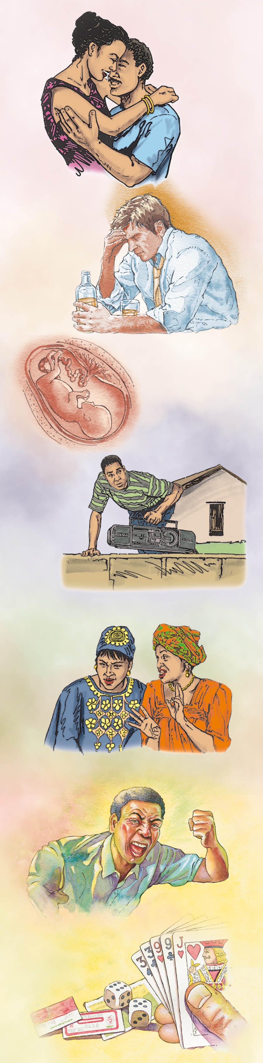 Halan’i Jehovah ny mijangajanga, mamo, manala zaza, mangalatra, mandainga, tezitra be loatra, ary miloka