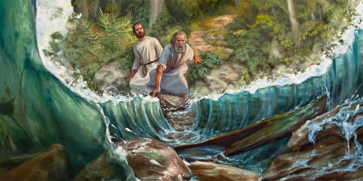 Elia mampiasa ny akanjony mba hanasarahana ny Reniranon’i Jordana, ary mijery an’izany i Elisa