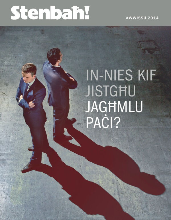 Qoxra tar-​rivista Stenbaħ! Awwissu 2014 | In-​nies kif jistgħu jagħmlu paċi?