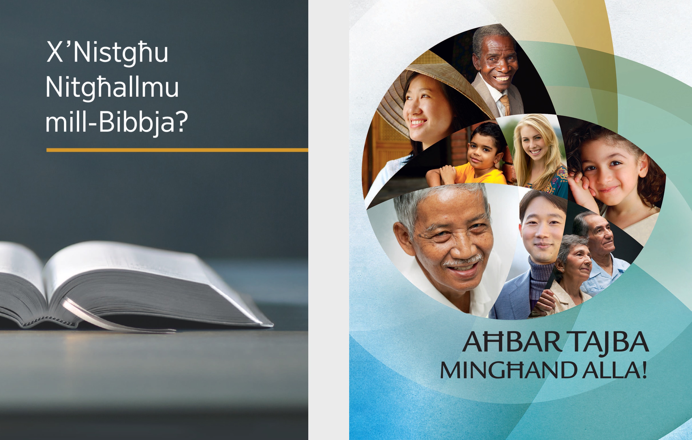 Il-ktieb ‘X’Nistgħu Nitgħallmu mill-Bibbja?’ Il-browxer ‘Aħbar Tajba Mingħand Alla!’