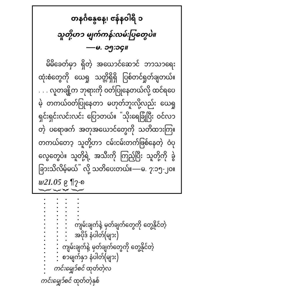 [စာမျက်နှာ ၆ ပါ ရုပ်ပုံ]