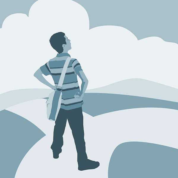 ကျောင်းသားတစ်ဦး လျှောက်မယ့်လမ်းကို ရွေးနေစဉ်