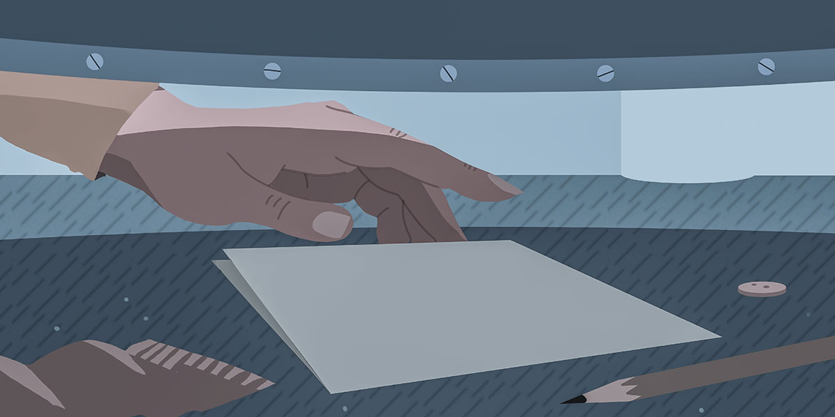 အဝတ်လျှော်စက်အောက်က မှတ်စုတိုနဲ့ ခဲတံ