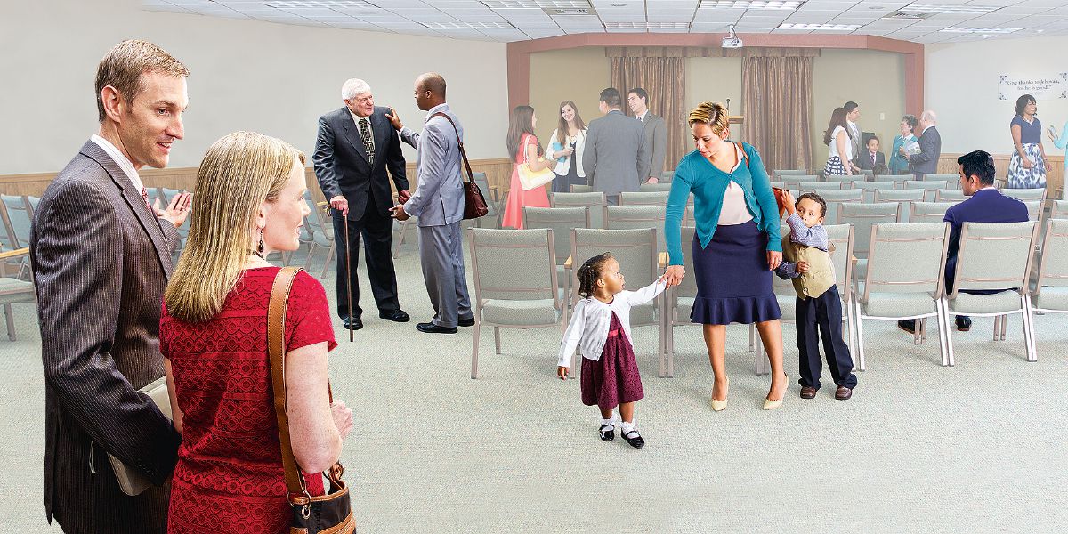 ဇနီးမောင်နှံတစ်စုံဟာ အသင်းတော်မှာ အကူအညီလိုအပ်နိုင်သူတချို့ကို သတိပြုကြည့်နေ