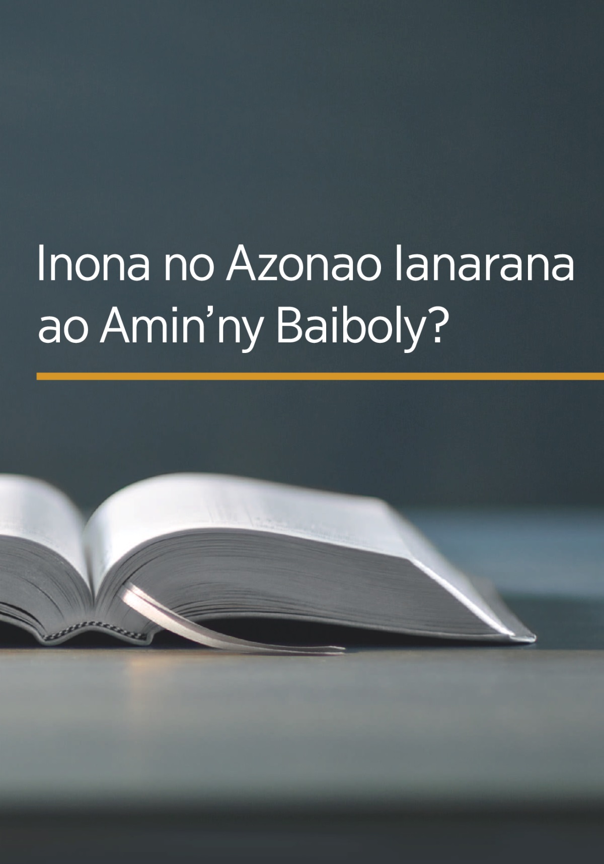 The book ‘What Can the Bible Teach Us?’