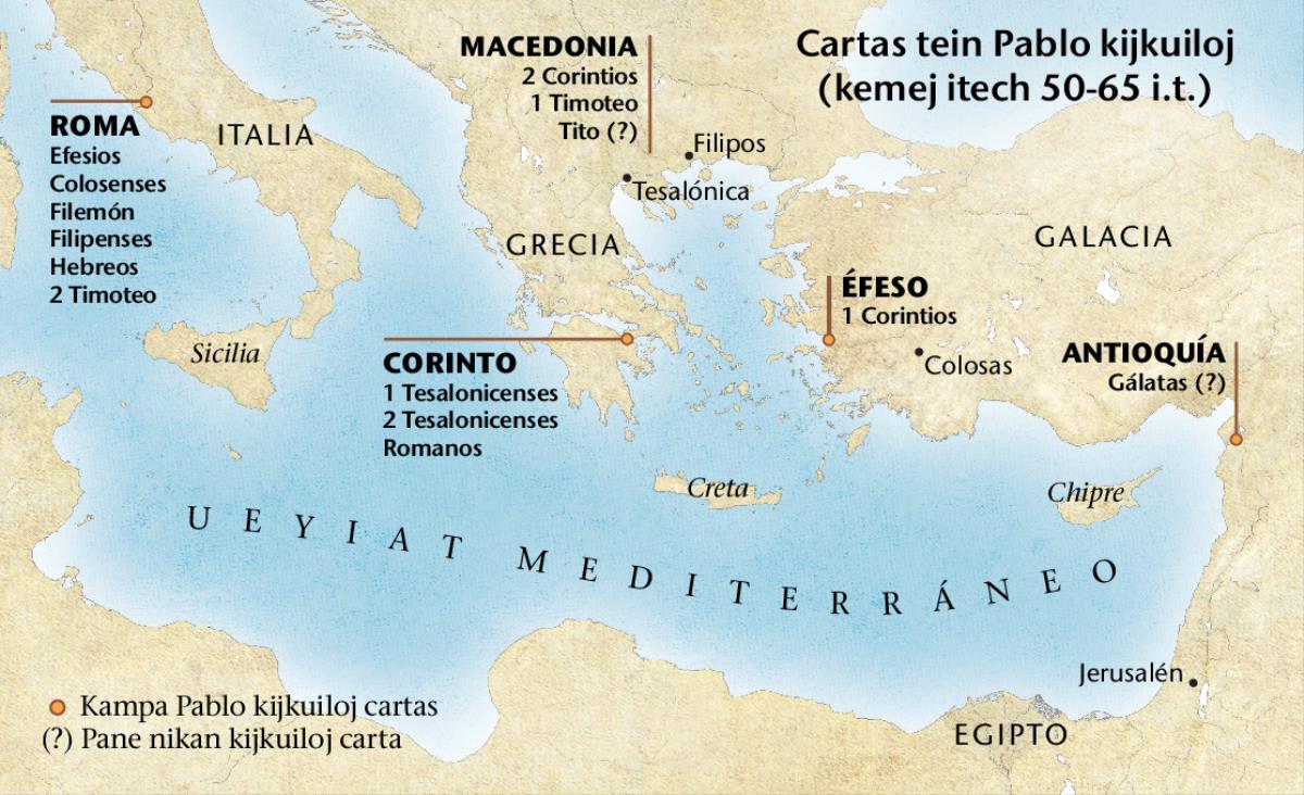Itech mapa ixnesij altepemej kampa Pablo kintitanilij cartas