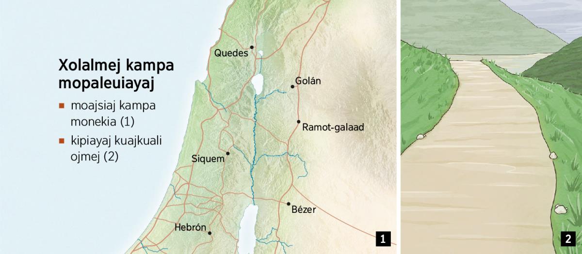 Se mapa tein kinextia chikuasen xolalmej kampa mopaleuiayaj itech xolal Israel uan se kuali ojti