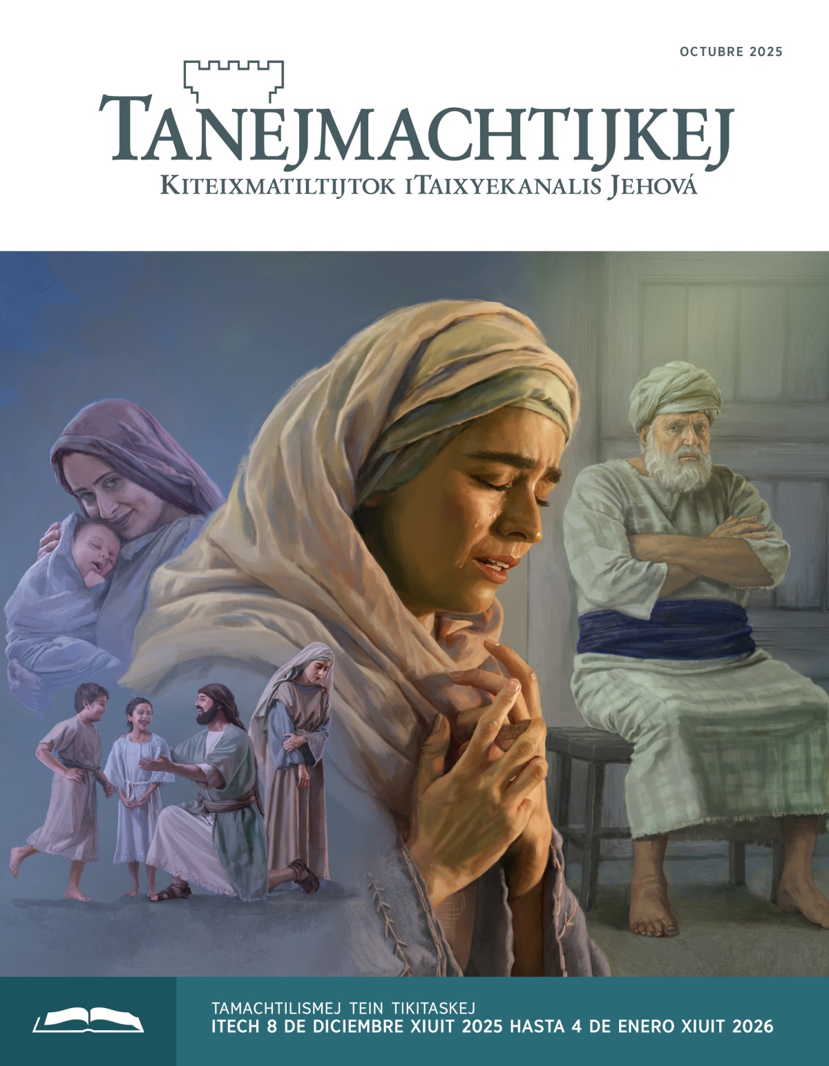 Taixkopimej: 1. Ana semi motayokoltia uan okseko moixkepa keman Elcaná mauiltia iniuan ome ikoneuan. 2. Peniná uetska keman kinapaloua ikonetsin. 3. Ana chokatiuj keman kitapouia Jehová keniuj momachilia. 4. Tayekankatiopixkat Elí tokotsyetok uan momanauajtok keman kiita Ana.