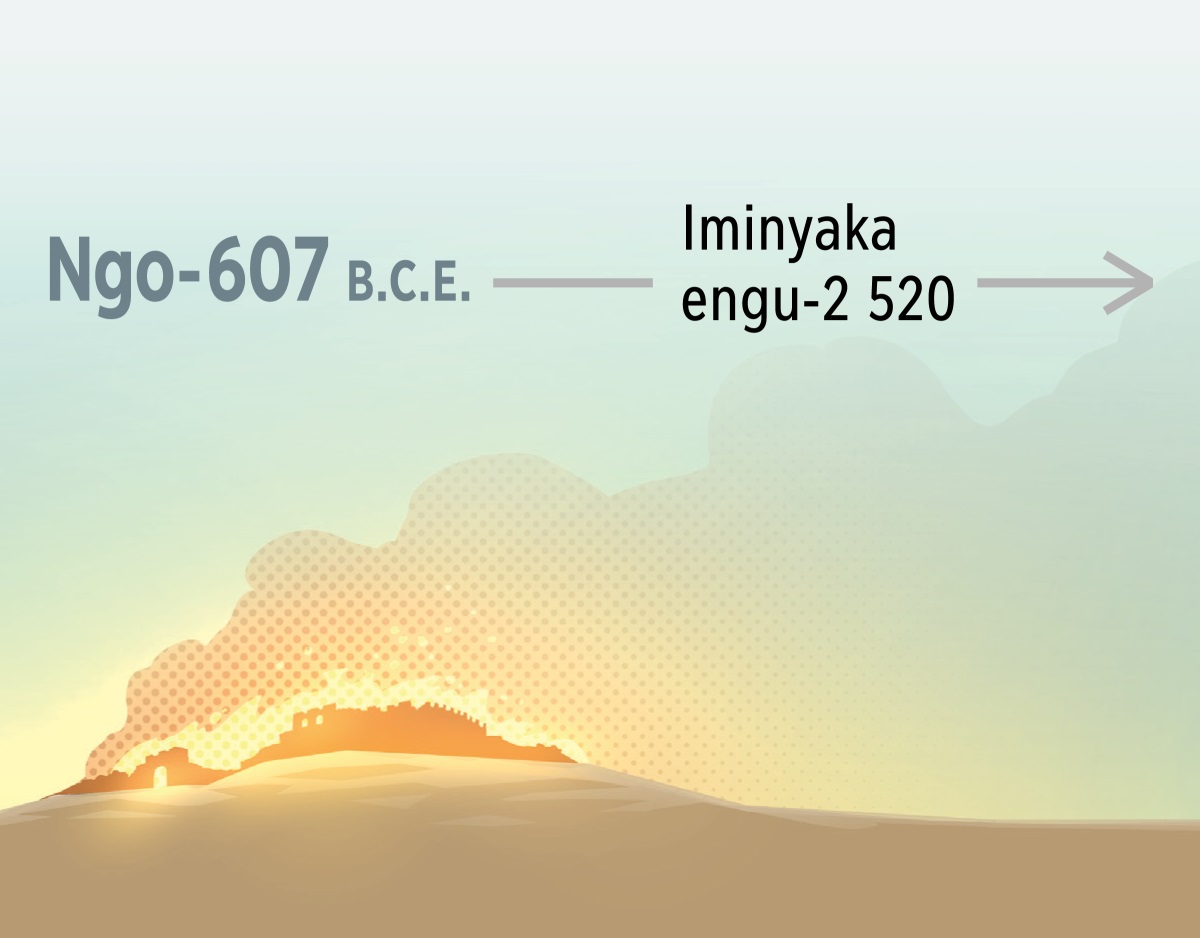 Umlilo otshabalalisa iJerusalema ngo-607 B.C.E. Kudlula iminyaka engu-2 520.
