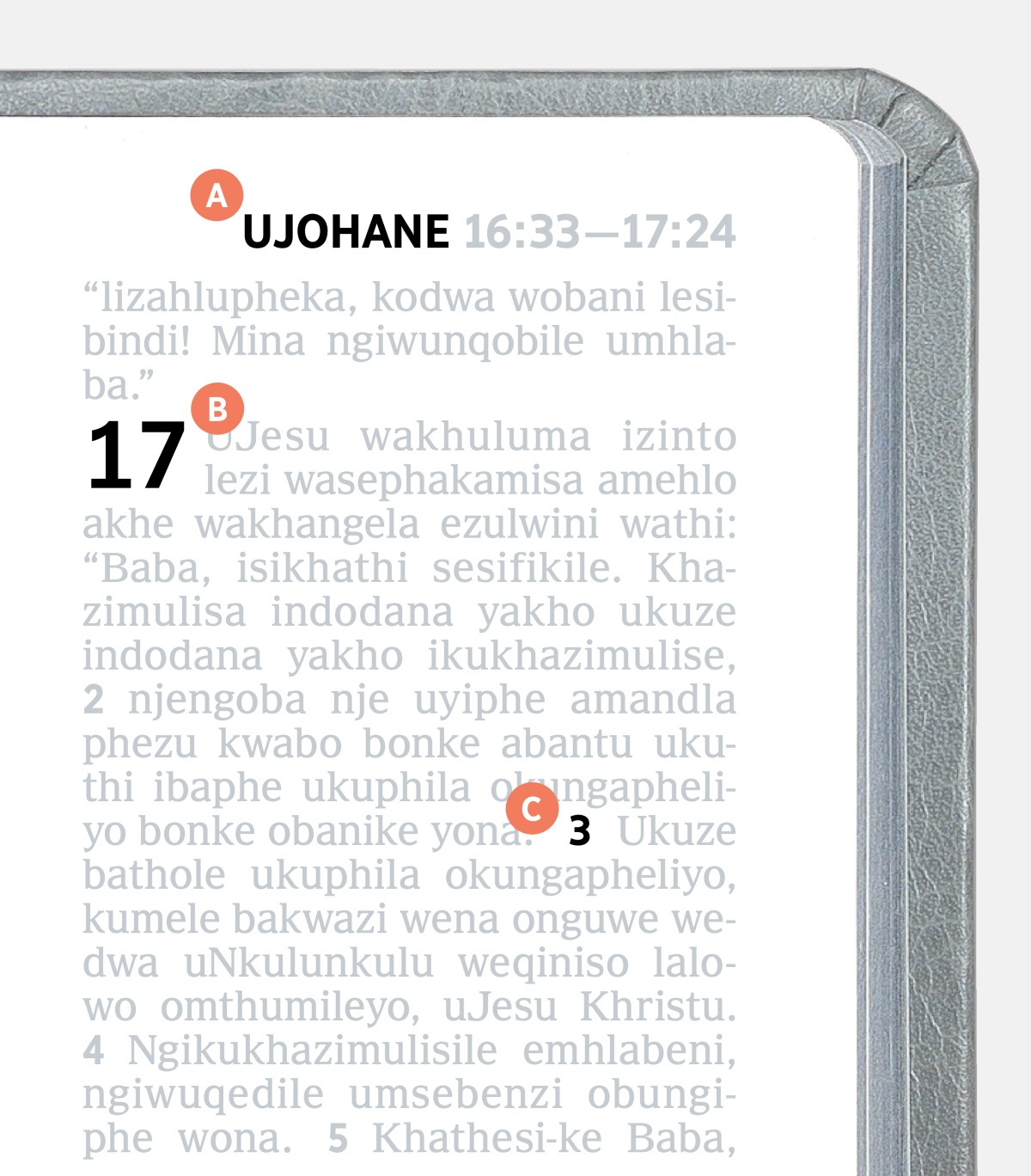 U-A, B, lo-C ekhasini eliseBhayibhilini.