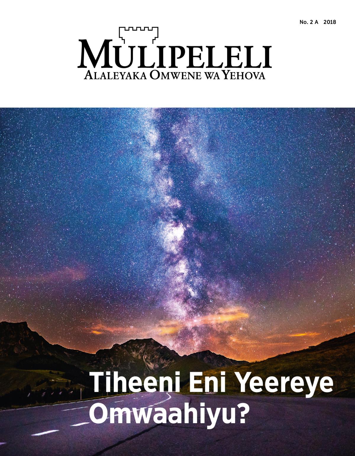 Erevista Mulipeleli, No. 2, 2018 | Tiheeni Eni Yeereye Omwaahiyu?
