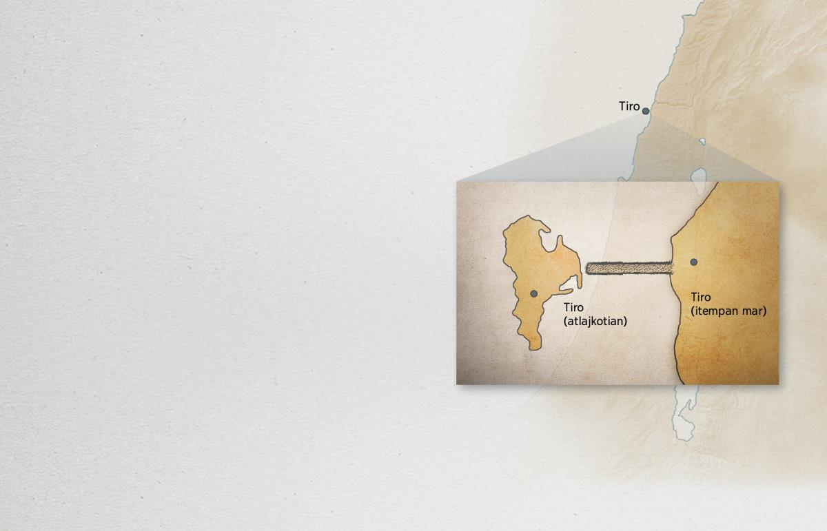 Mapa kampa nesi Tiro tlen onkatka itempan mar itech Fenicia niman Tiro tlen onkatka atlajkotian