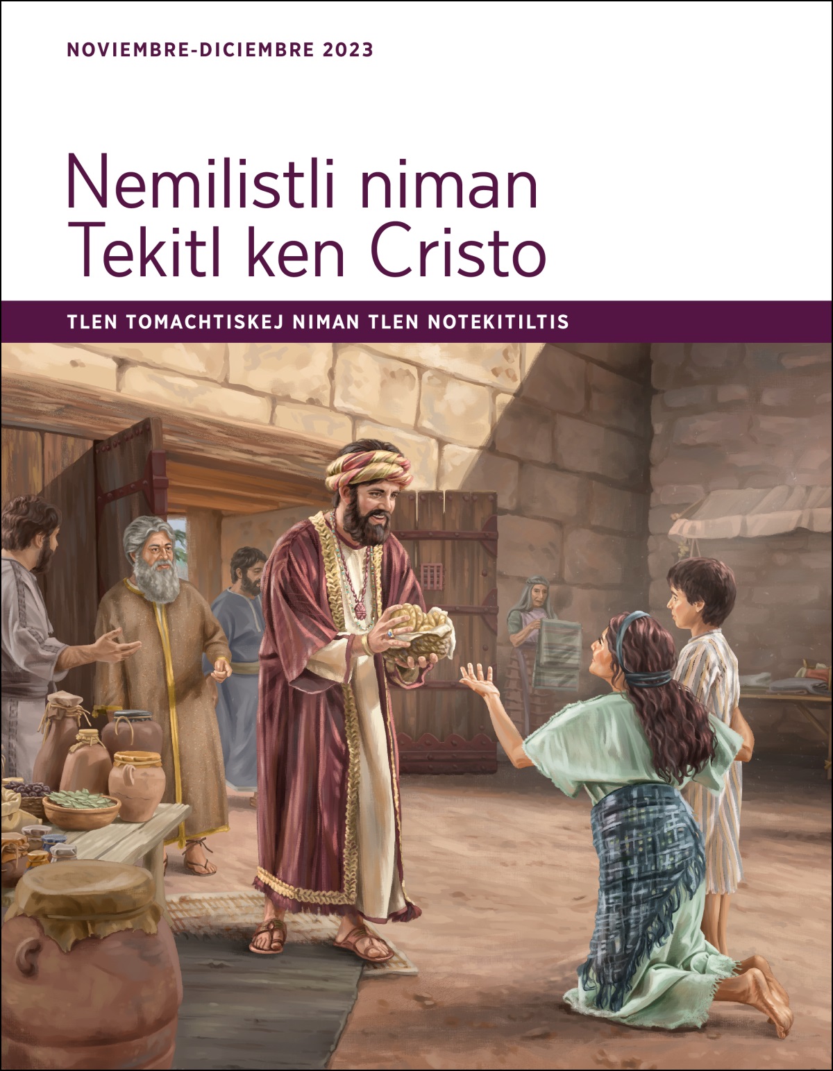 Ikiyauak ueyikalpan, Job kintlakualtijtikaj se nantli niman ikoneuj akin xkipiyaj tlen ika nopanoltiskej.