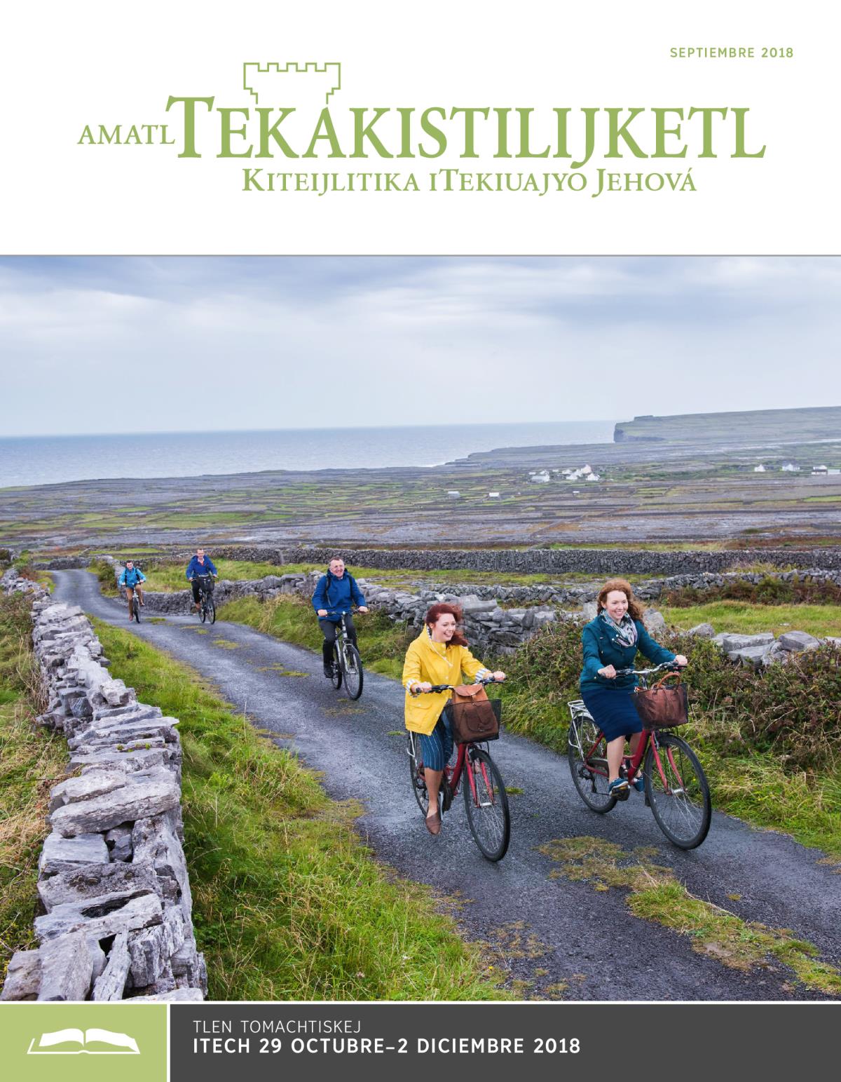 Amatl Tekakistilijketl (tlen tomachtiaj), septiembre 2018