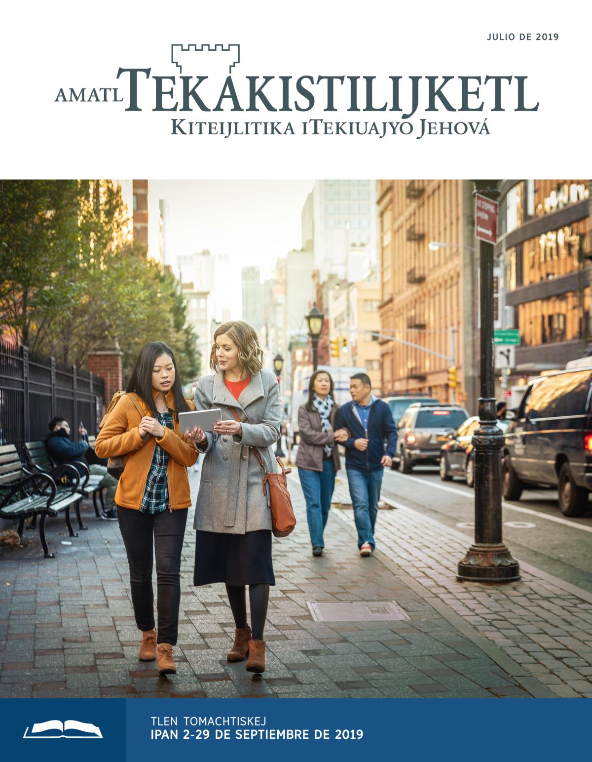Amatl Tekakistilijketl (tlen tomachtiaj), julio de 2019