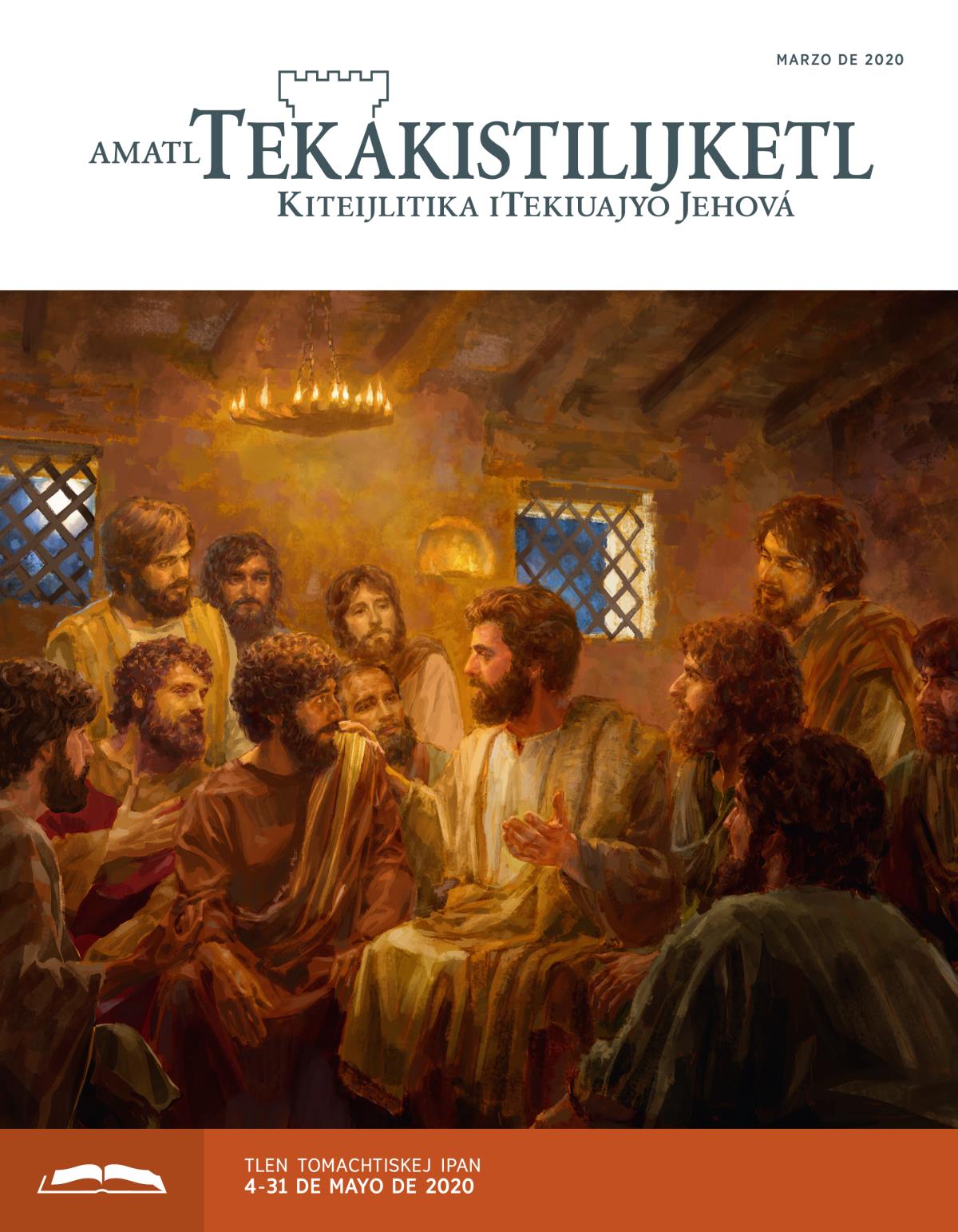 Amatl Tekakistilijketl (tlen tomachtiaj), marzo de 2020.