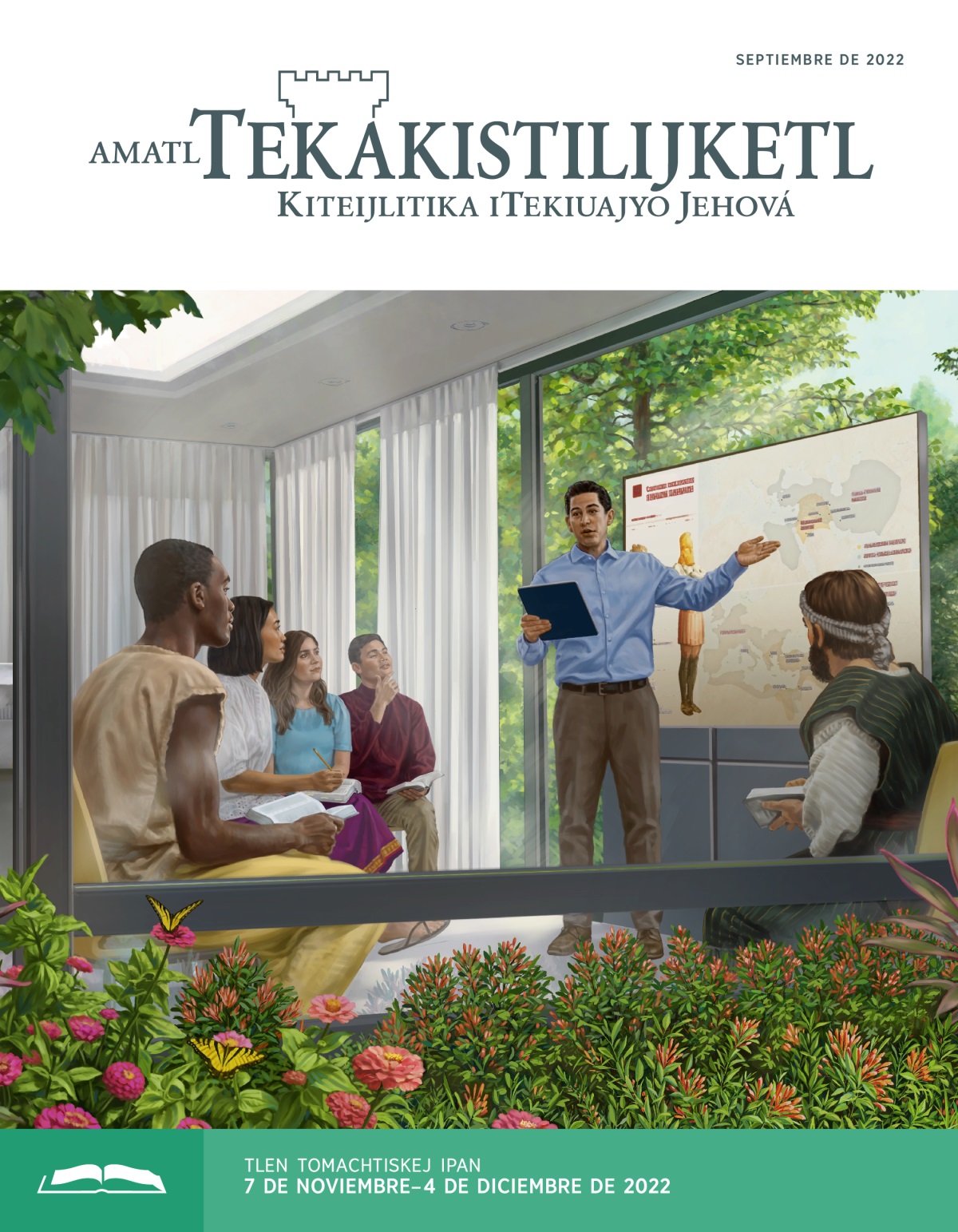 Amatl Tekakistilijketl (tlen tomachtiaj), septiembre de 2022.