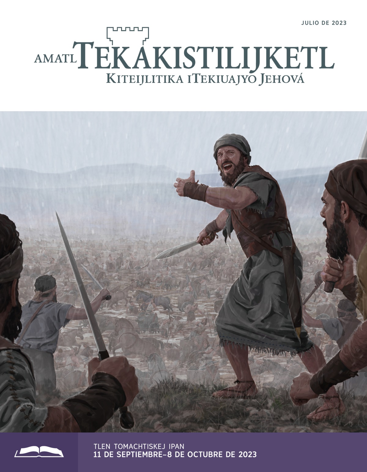 Amatl Tekakistilijketl (tlen tomachtiaj), julio de 2023.