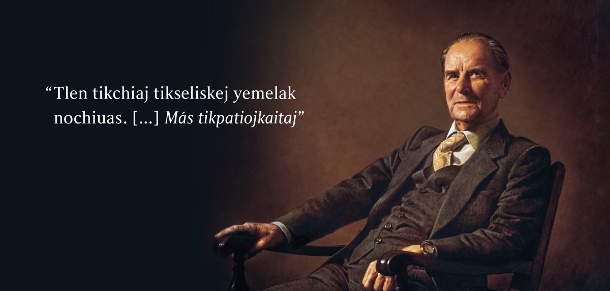 Tokniuj Frederick Franz. Inakastlan nestokej yejuin tlajtoltin: “Tlen tikchiaj tikseliskej yemelak nochiuas. [ . . . ] Más tikpatiojkaitaj”.