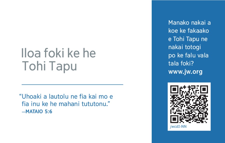 Vala i tua he laupepa matutaki jw.org