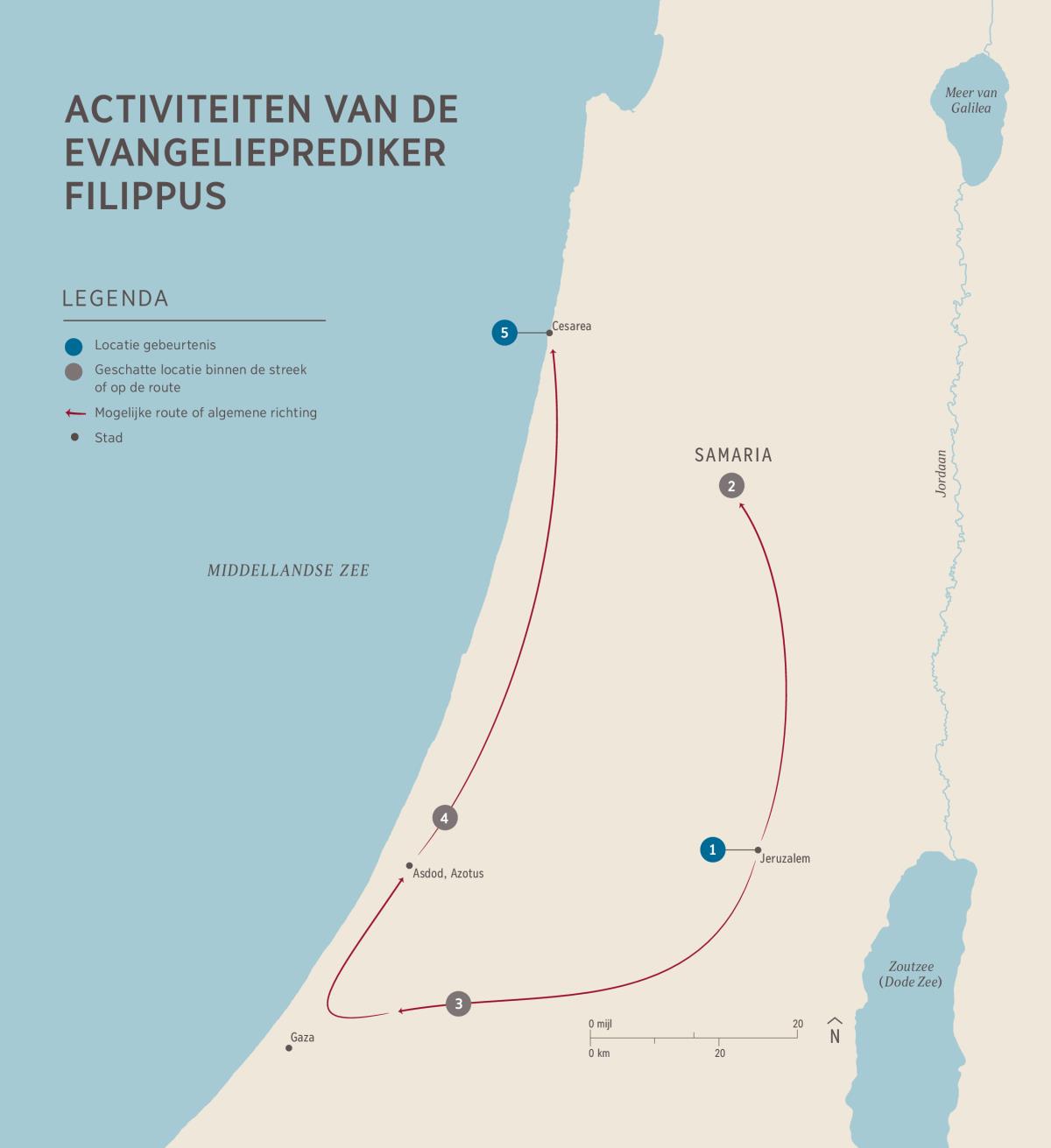 Activiteiten van de evangelieprediker Filippus
