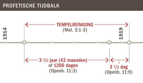 Tijdbalk van de tempelreiniging van 1914 tot 1919