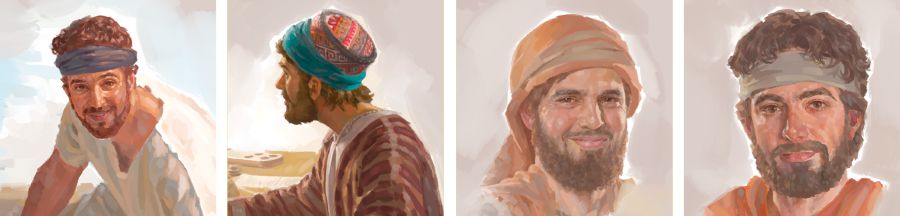 John, Matthew, Bartholomew, Thomas