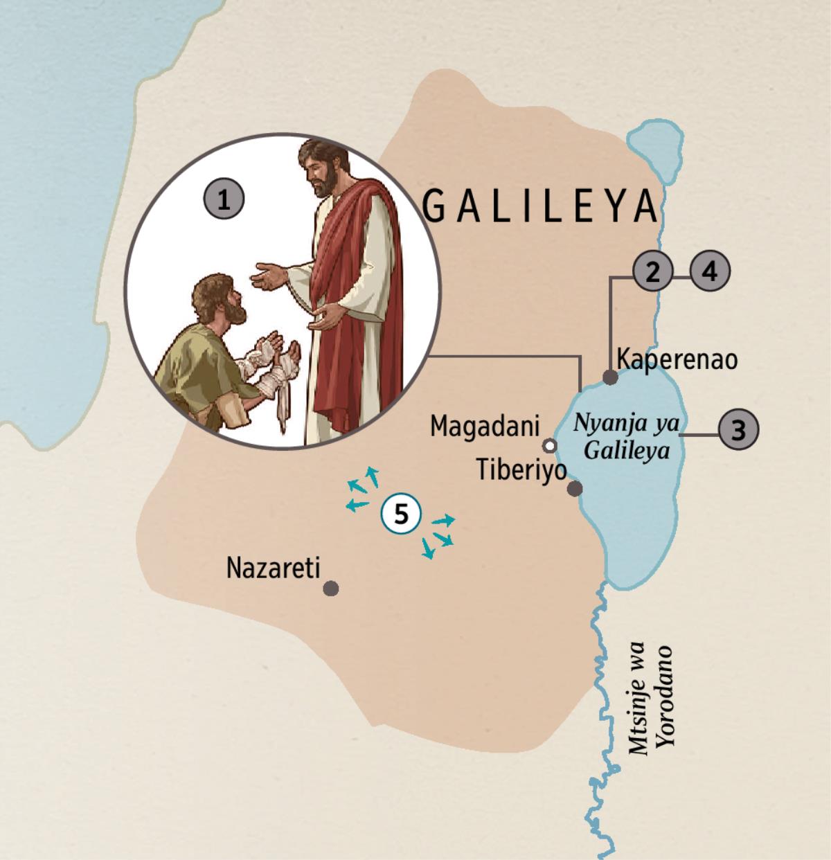 Mizinda ya ku Galileya imene Yesu anacilitsako anthu
