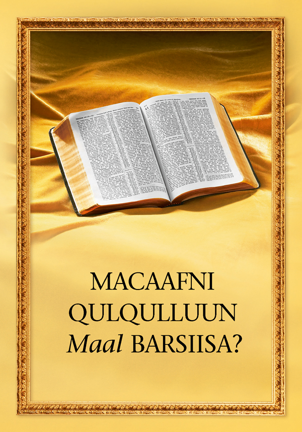 Macaafa Qulqulluu banamee fi mata duree kitaaba, “Macaafni Qulqulluun Maal Barsiisa?” jedhuu