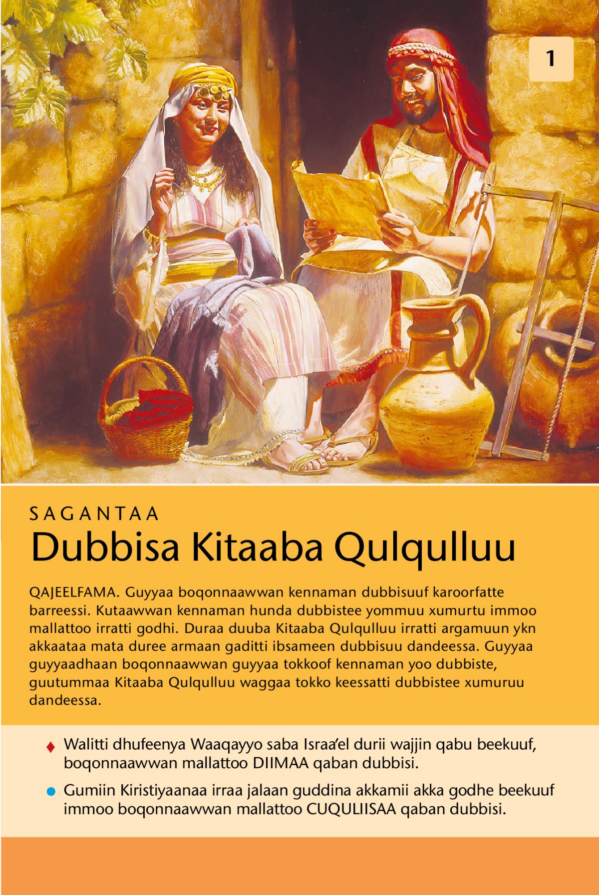 Sagantaa Dubbisa Kitaaba Qulqulluu