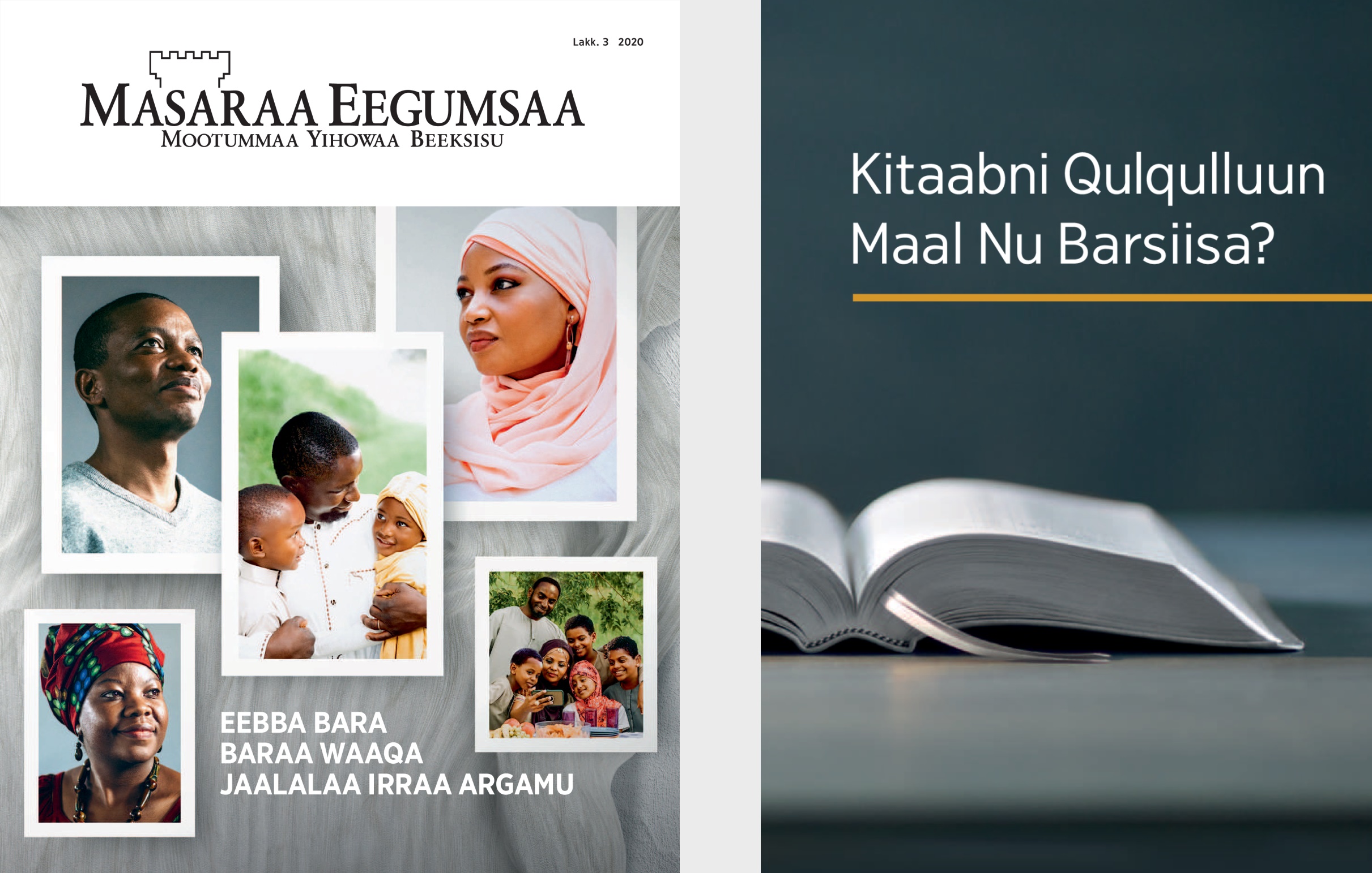 Kitaaba ‘Kitaabni Qulqulluun Maal Nu Barsiisa?’ jedhamuu fi ‘Masaraa Eegumsaa’ Lakk. 3 2020.