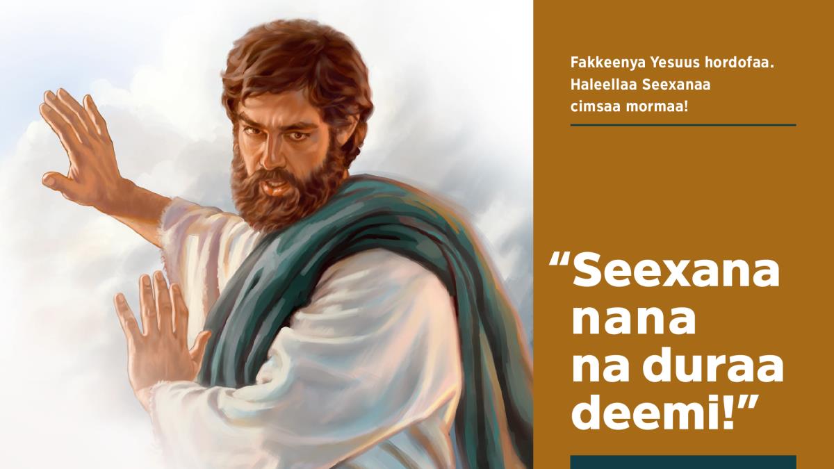Yesuus Seexanni isa biraa akka deemu dubbateera