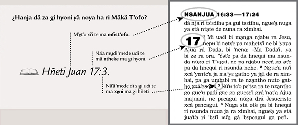 Nꞌa rä kꞌoi de hanja dä thoni yä testo de rä Mäkä Tꞌofo