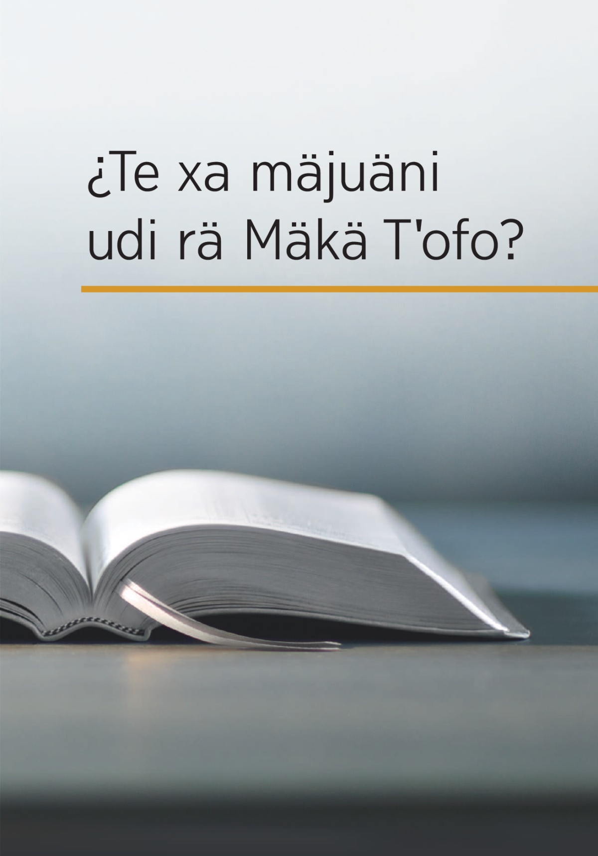 Rä mfistꞌofo ¿Te xa mäjuäni udi rä Mäkä Tꞌofo?