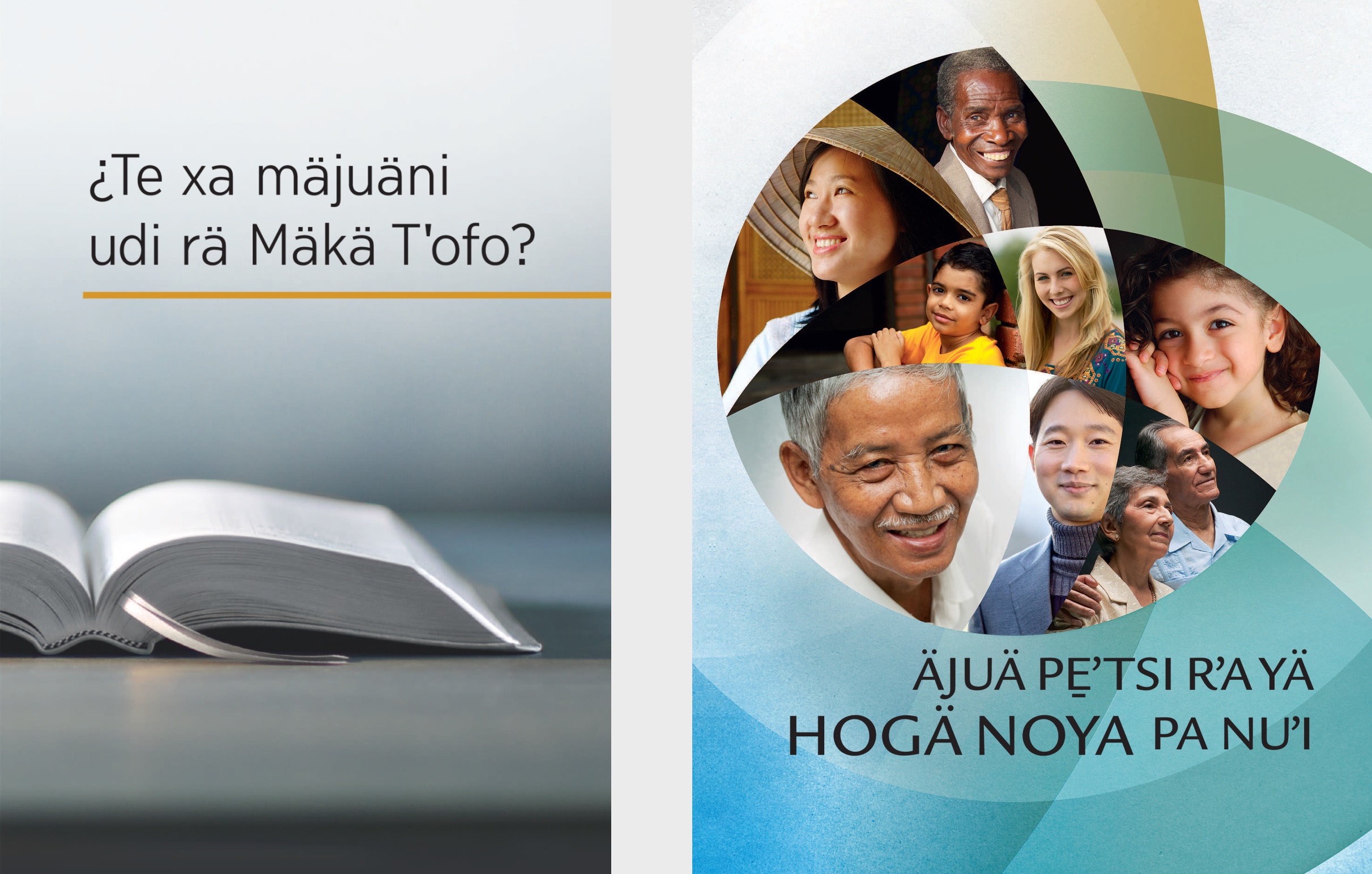 Rä mfistꞌofo ¿Te xa mäjuäni udi rä Mäkä Tꞌofo? ꞌne rä foyeto Äjuä pe̱ꞌtsi rꞌa yä hogä noya pa nuꞌi
