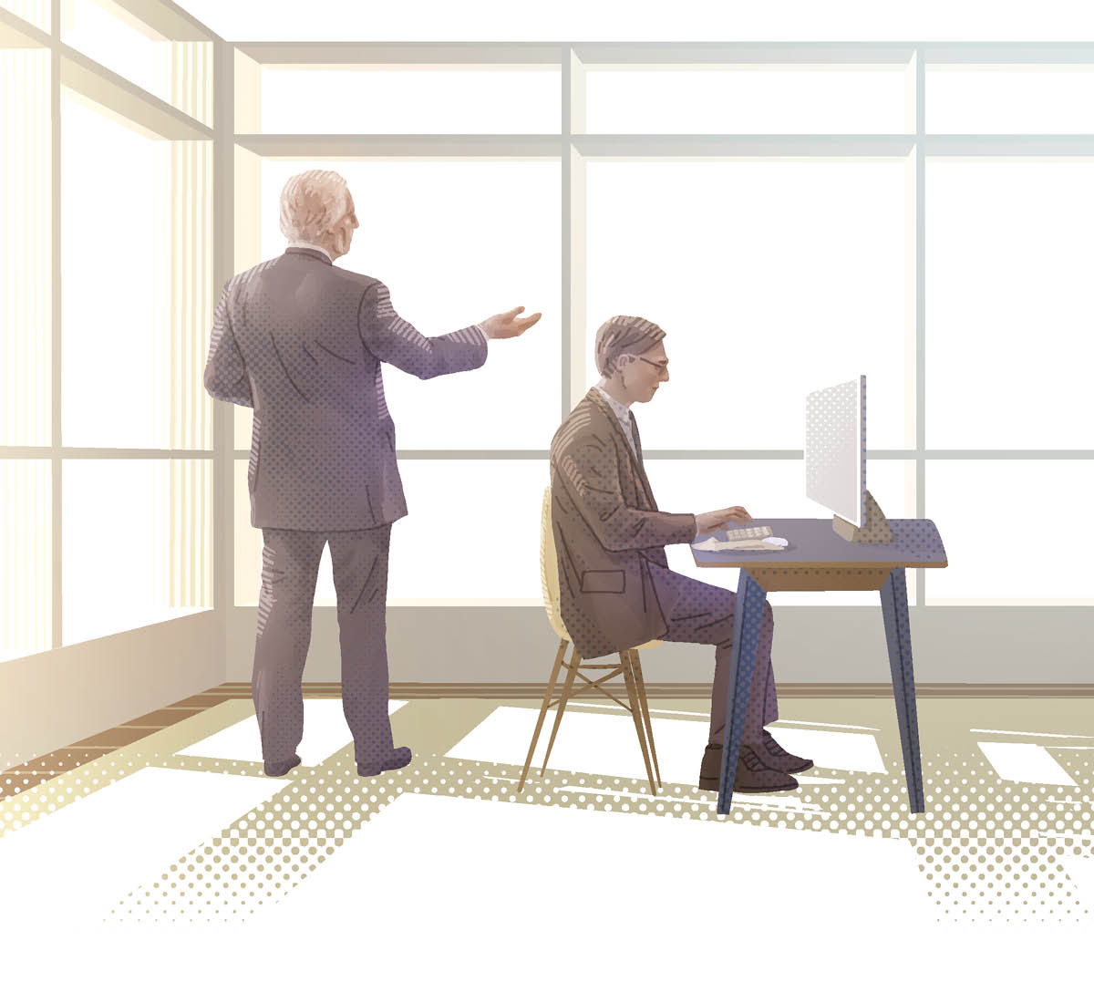 ʼNa hmü xiʼä na sekretario, ge hüpu̱ ja na komputadora, nuʼä nepe dä hyüxpu̱ ja karta.