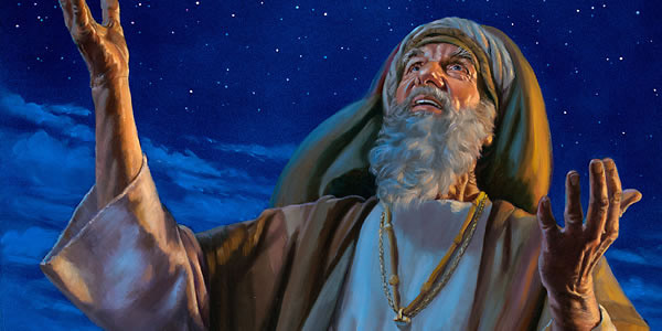 ਅਬਰਾਹਾਮ ਆਕਾਸ਼ ਵਿਚ ਅਣਗਿਣਤ ਤਾਰਿਆਂ ਨੂੰ ਦੇਖਦਾ ਹੈ