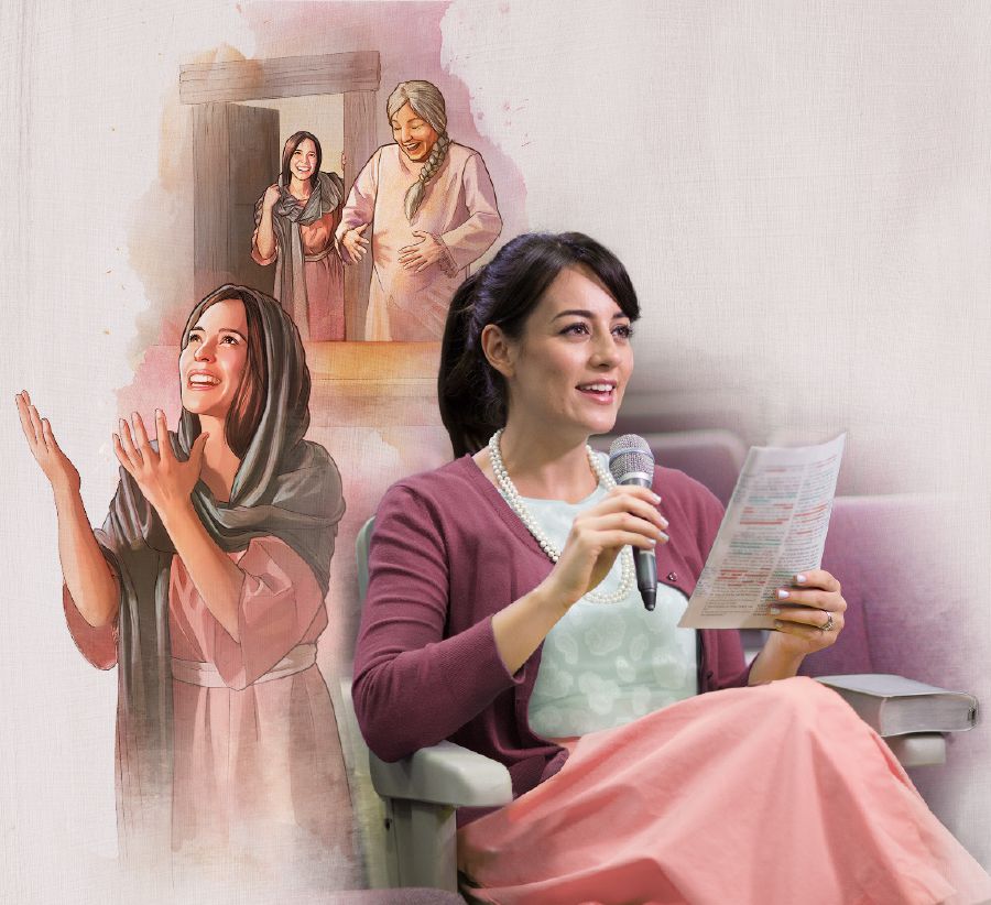 ਸਭਾ ਵਿਚ ਇਕ ਭੈਣ ਮਰੀਅਮ ਦੀ ਮਿਸਾਲ ’ਤੇ ਟਿੱਪਣੀ ਕਰਦੀ ਹੋਈ