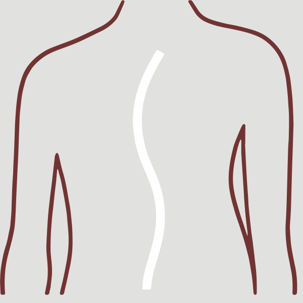 Drawing na aliwan normal ya kurbay spine