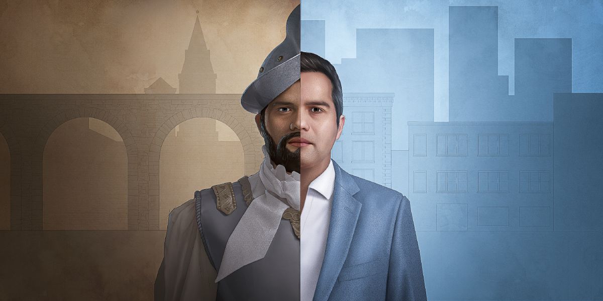 Un homber den nos tempo y den pasado